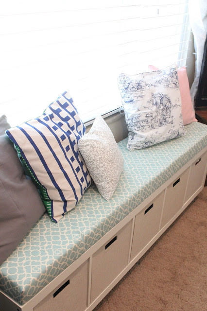 Best ideas about DIY Storage Bench With Cushion
. Save or Pin Mommy Vignettes Ikea No Sew Window Bench Tutorial Now.