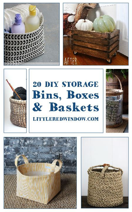 Best ideas about DIY Storage Bins
. Save or Pin 20 DIY Storage Bins Baskets and Boxes Now.