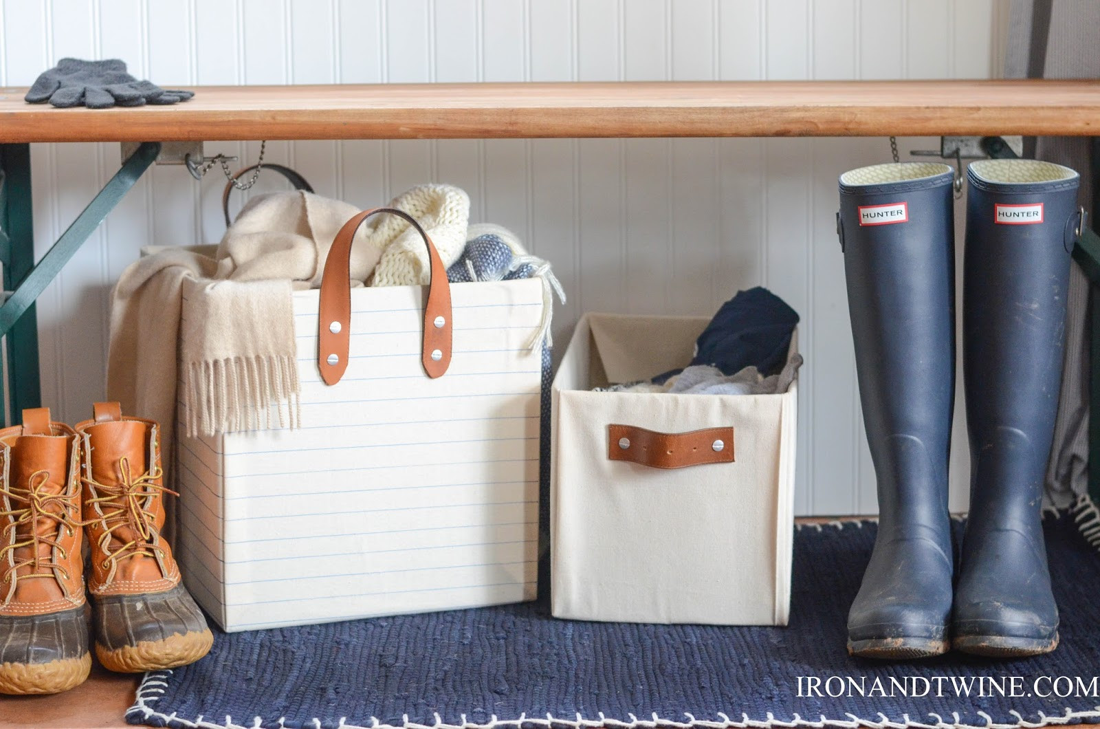 Best ideas about DIY Storage Bins
. Save or Pin diy belt strap bin the handmade home Now.