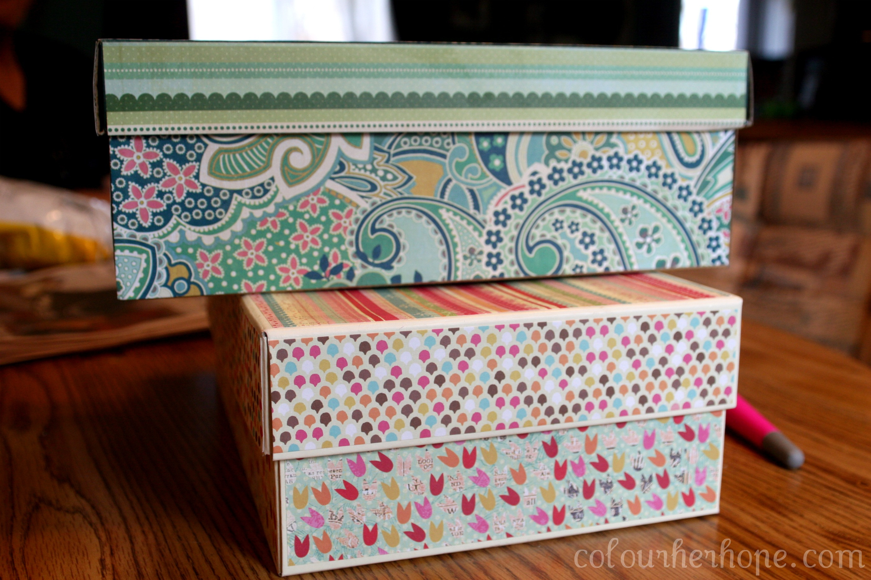 Best ideas about DIY Storage Box
. Save or Pin Pretty Storage Boxes an easy peesy DIY – Colour Her Hope Now.