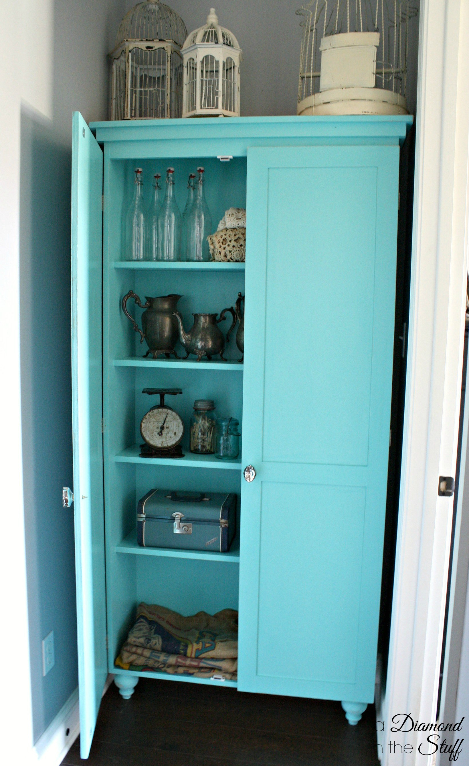 Best ideas about DIY Storage Cabinets
. Save or Pin DIY Aqua Storage Cabinet Now.