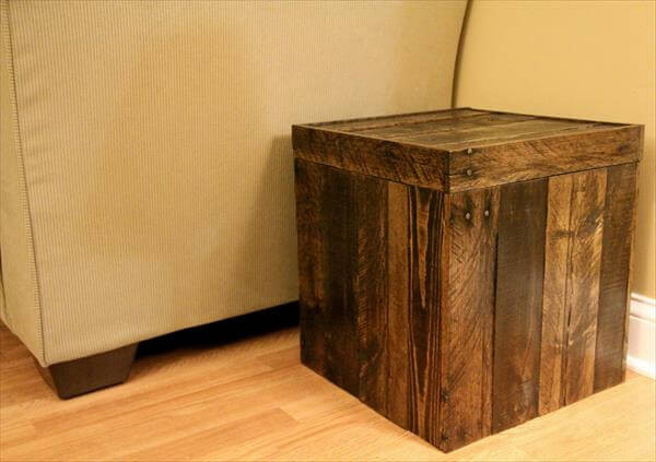 Best ideas about DIY Storage Ottoman Cube
. Save or Pin DIY Pallet Storage cube Ottoman Now.
