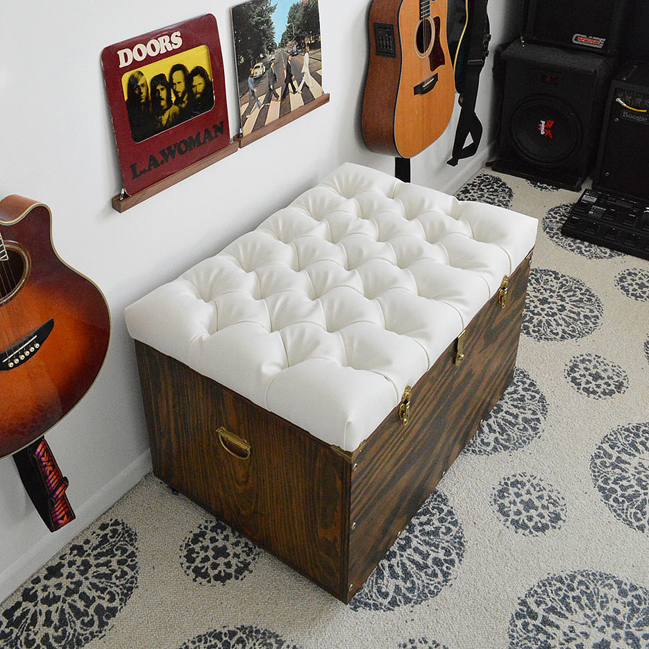 Best ideas about DIY Storage Ottoman Plans
. Save or Pin DIY Tufted Storage Ottoman Now.