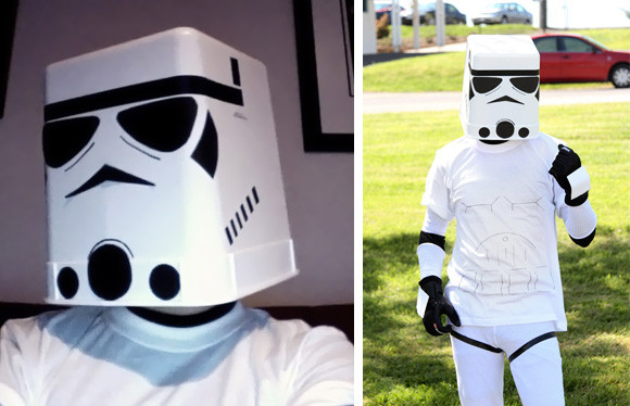 Best ideas about DIY Stormtrooper Costume
. Save or Pin Turn a Trashcan Into a Stormtrooper Helmet Now.