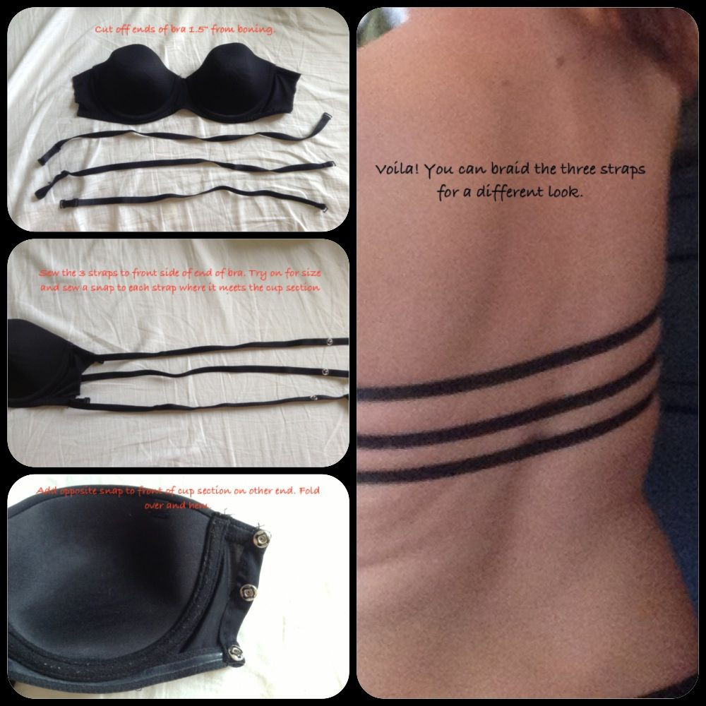 Best ideas about DIY Strapless Bra
. Save or Pin 3 strap DIY bra with snap closures Fashion Now.