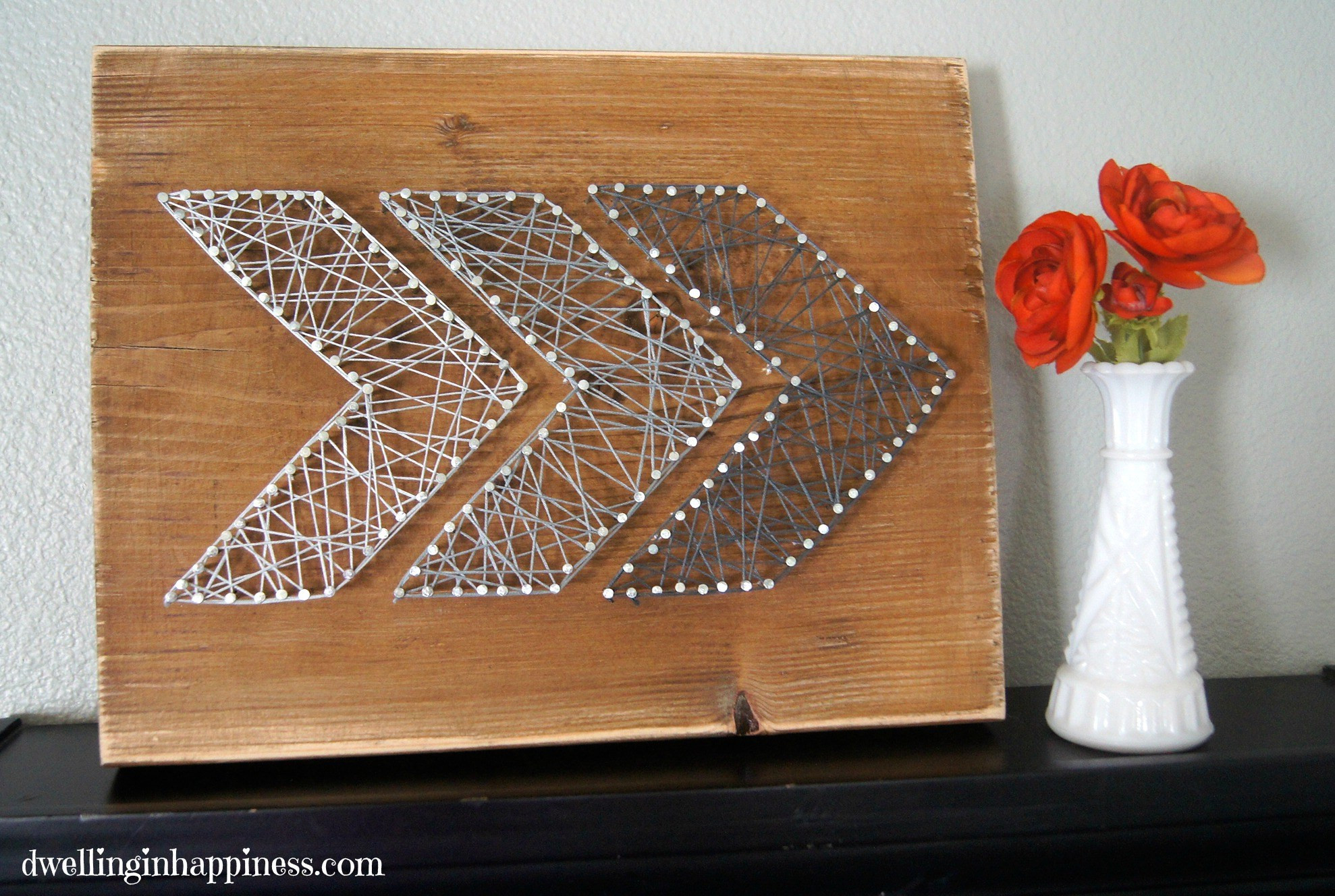 Best ideas about DIY String Art On Wood
. Save or Pin Easy Rustic Arrow String Art Dwelling in Happiness Now.