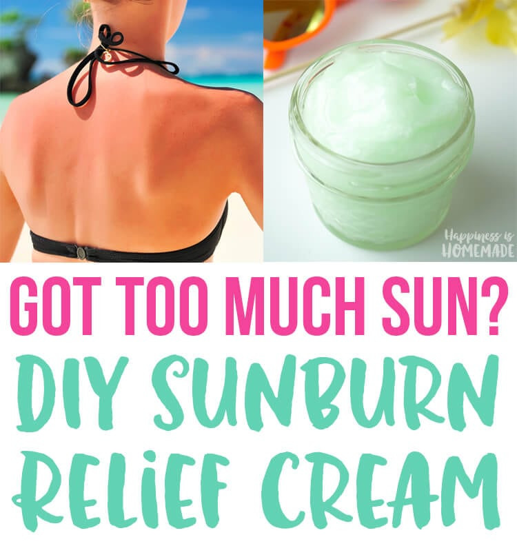 Best ideas about DIY Sunburn Relief
. Save or Pin DIY Natural Sunburn Relief Cream Happiness is Homemade Now.