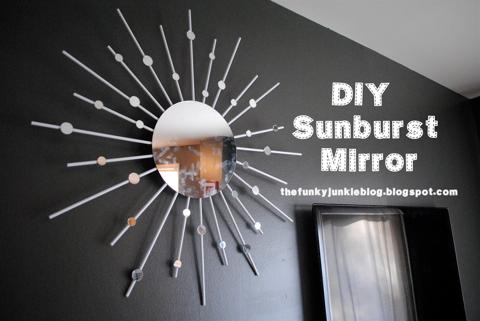 Best ideas about DIY Sunburst Mirror
. Save or Pin The Funky Junkie DIY Sunburst Mirror Now.