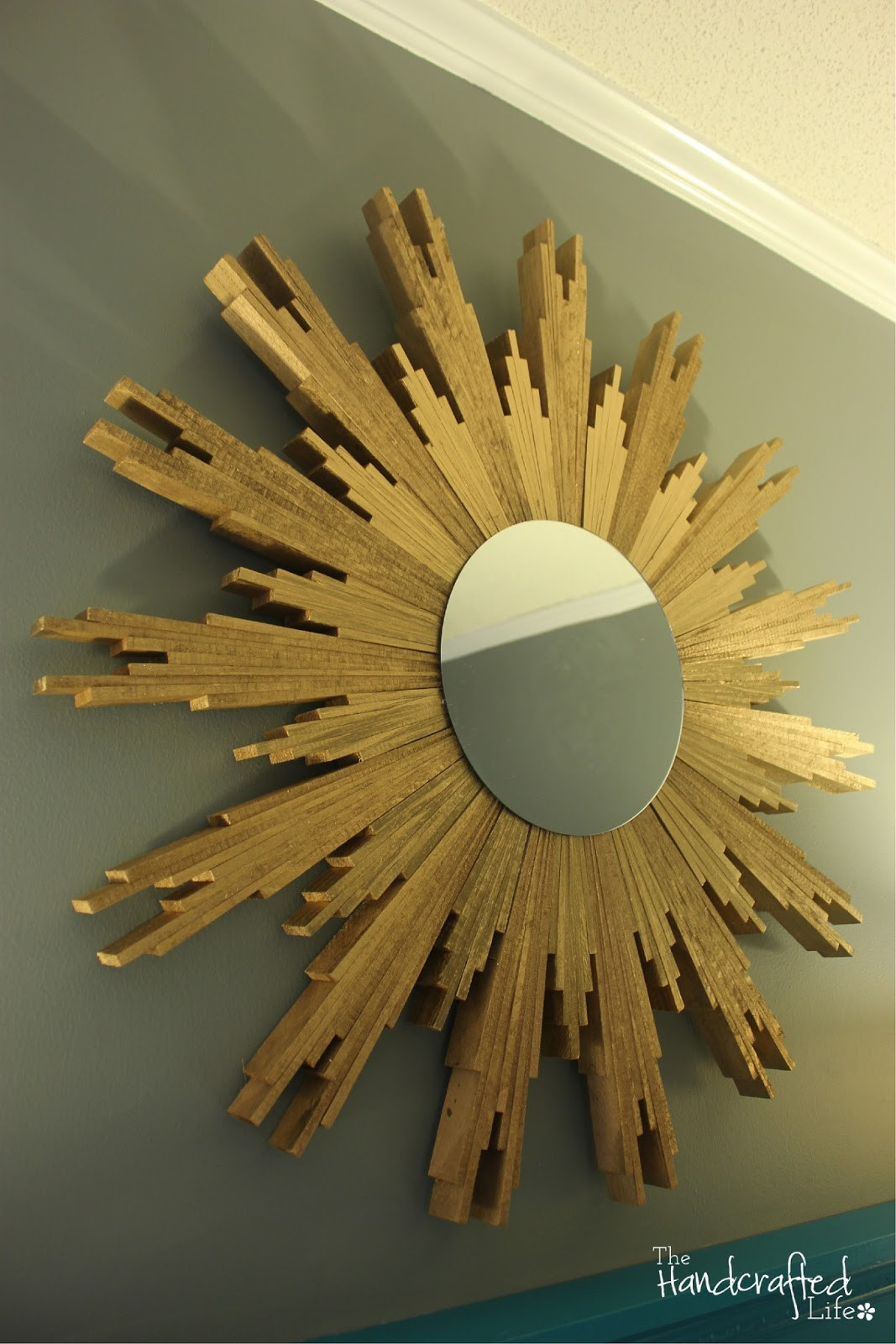 Best ideas about DIY Sunburst Mirror
. Save or Pin The Handcrafted Life DIY Sunburst Mirror with Wood Shims Now.