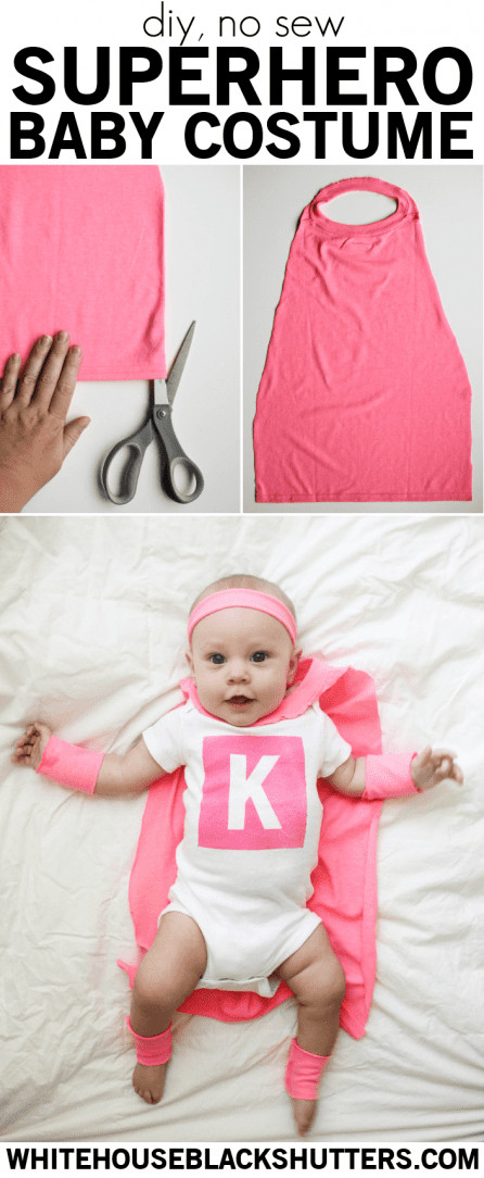 Best ideas about DIY Superhero Costume No Sew
. Save or Pin DIY Superhero Baby Costume Now.
