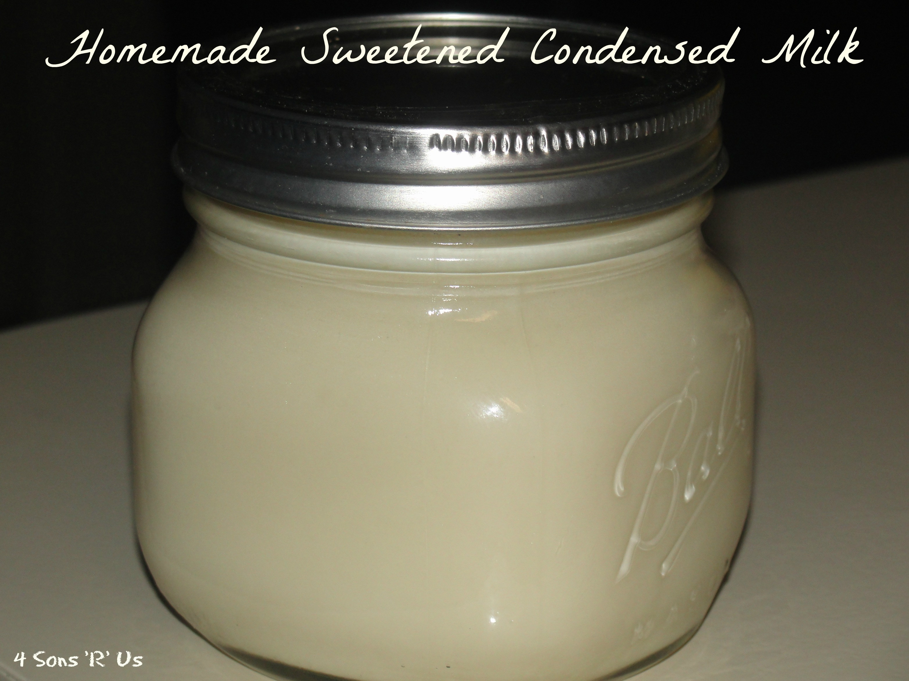 Best ideas about DIY Sweetened Condensed Milk
. Save or Pin Homemade Sweetened Condensed Milk 4 Sons R Us Now.