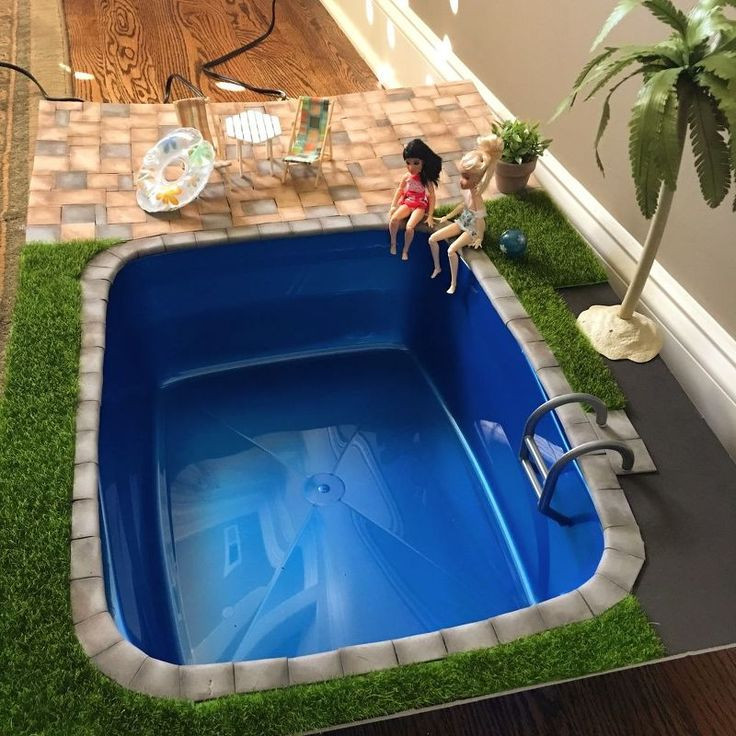 Best ideas about DIY Swimming Pool
. Save or Pin DIY Miniature Doll Swimming Pool and Patio Now.