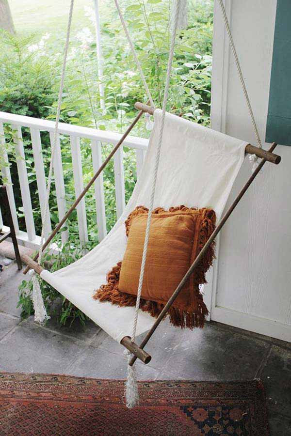 Best ideas about DIY Swing Chair
. Save or Pin 25 Awesome Outside Seating Ideas You Can Make with Now.