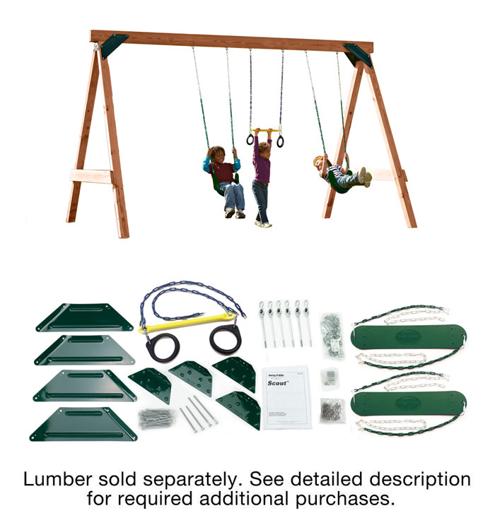 Best ideas about DIY Swing Set Hardware Kits
. Save or Pin Scout Build your Own Swing Set Kit with Hardware Now.