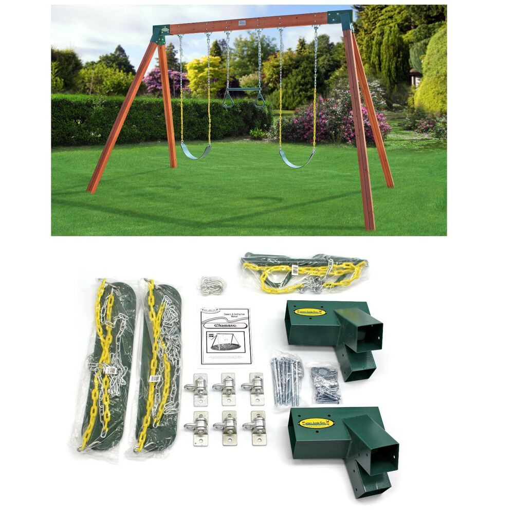 Best ideas about DIY Swing Set Kits
. Save or Pin Swing Set Hardware Kit A Frame Classic Free Standing DIY Now.
