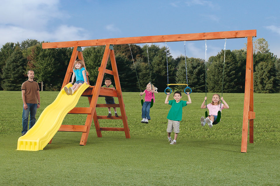 Best ideas about DIY Swing Set Kits
. Save or Pin Pioneer DIY Swing Set Kit Swingset Liquidators Now.