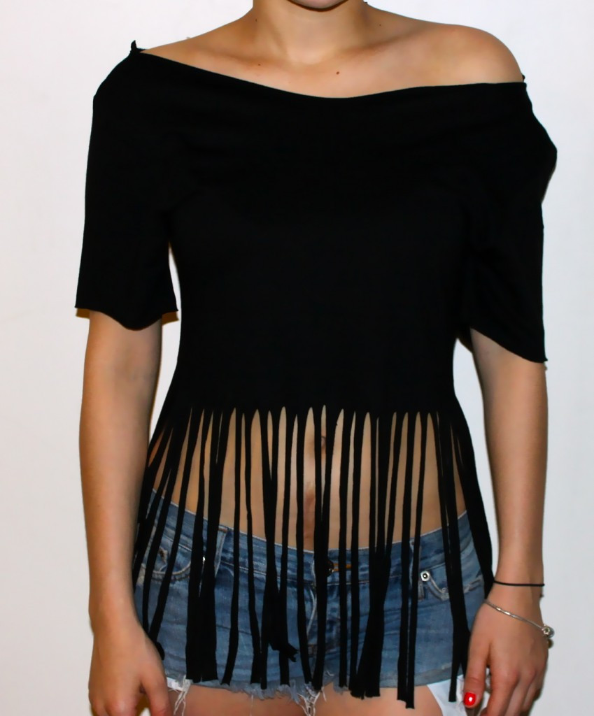 Best ideas about DIY T Shirt
. Save or Pin DIY Fringe T shirt Natalia Ambrosia Now.