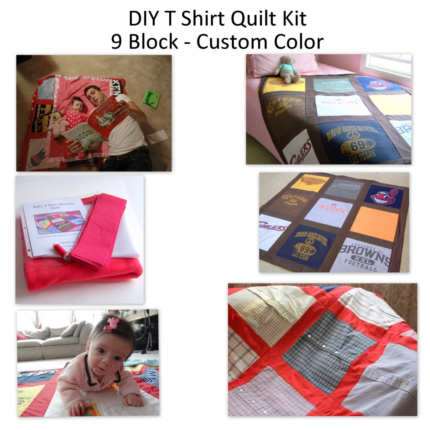 Best ideas about DIY T Shirt Quilts
. Save or Pin DIY Kit T Shirt Quilt Kit T Shirt Memory Quilt Kit by Now.
