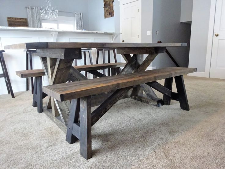 Best ideas about DIY Table Bench
. Save or Pin DIY farmhouse bench My Blog Now.