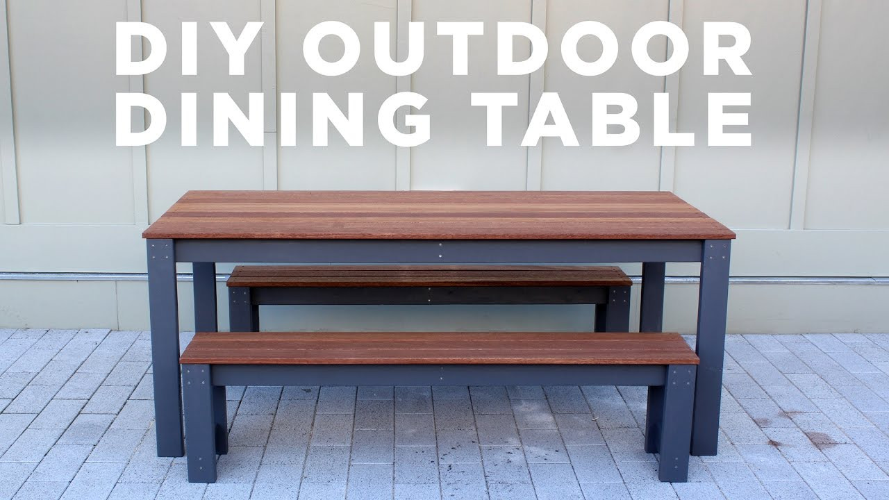Best ideas about DIY Table Bench
. Save or Pin DIY Modern Outdoor Table and Benches Now.