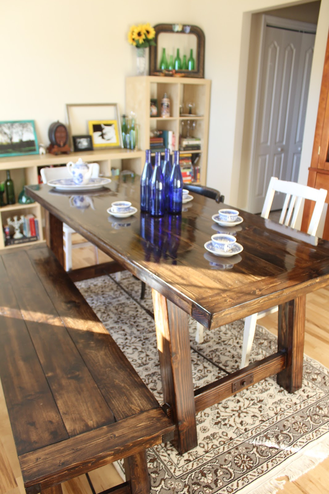 Best ideas about DIY Table Bench
. Save or Pin DIY Farmhouse Table Now.