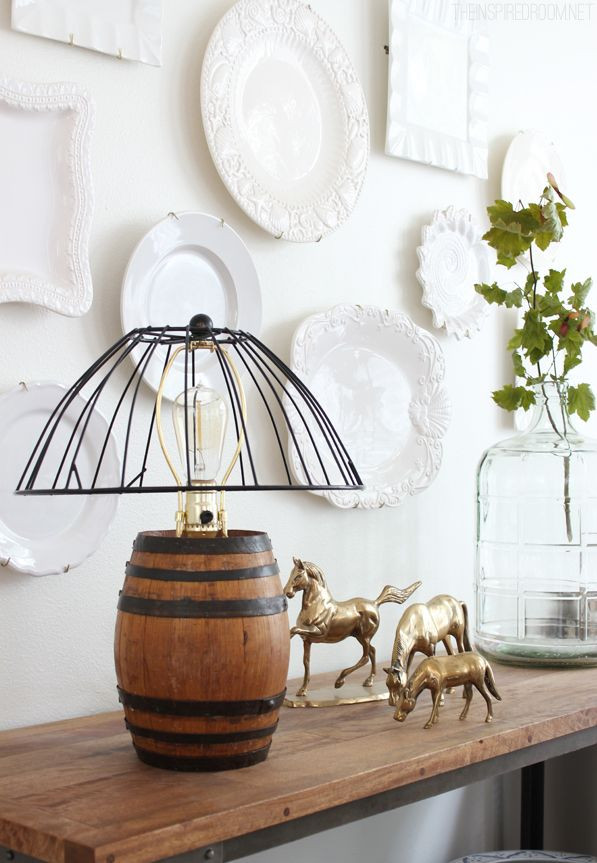 Best ideas about DIY Table Lamp Ideas
. Save or Pin DIY Reclaimed Barrel Lamp & Wire Cage Lampshade Now.