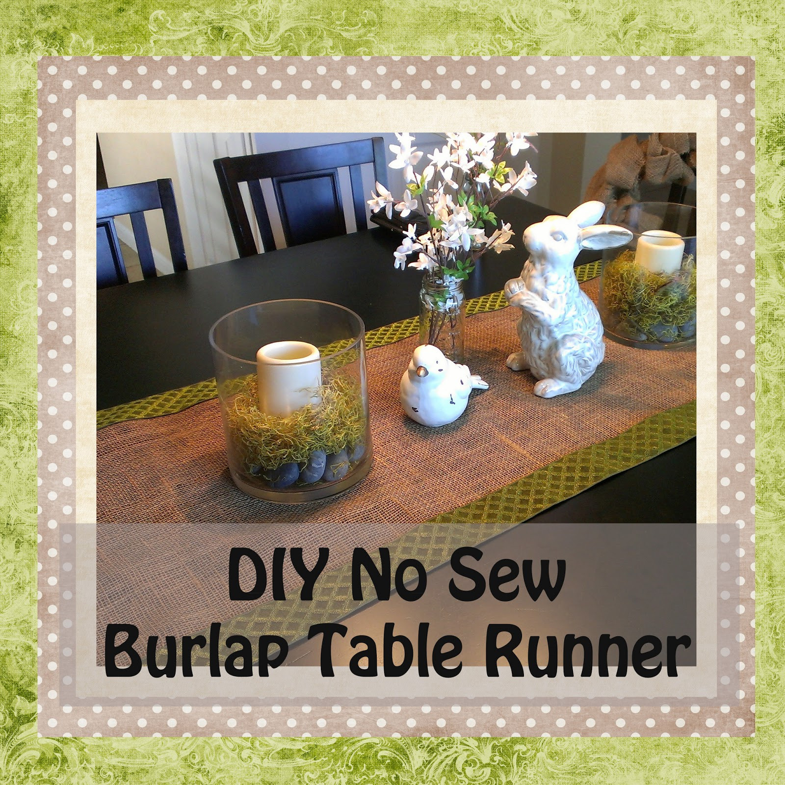 Best ideas about DIY Table Runner
. Save or Pin Gloriously Made DIY No Sew Burlap Table Runner Now.