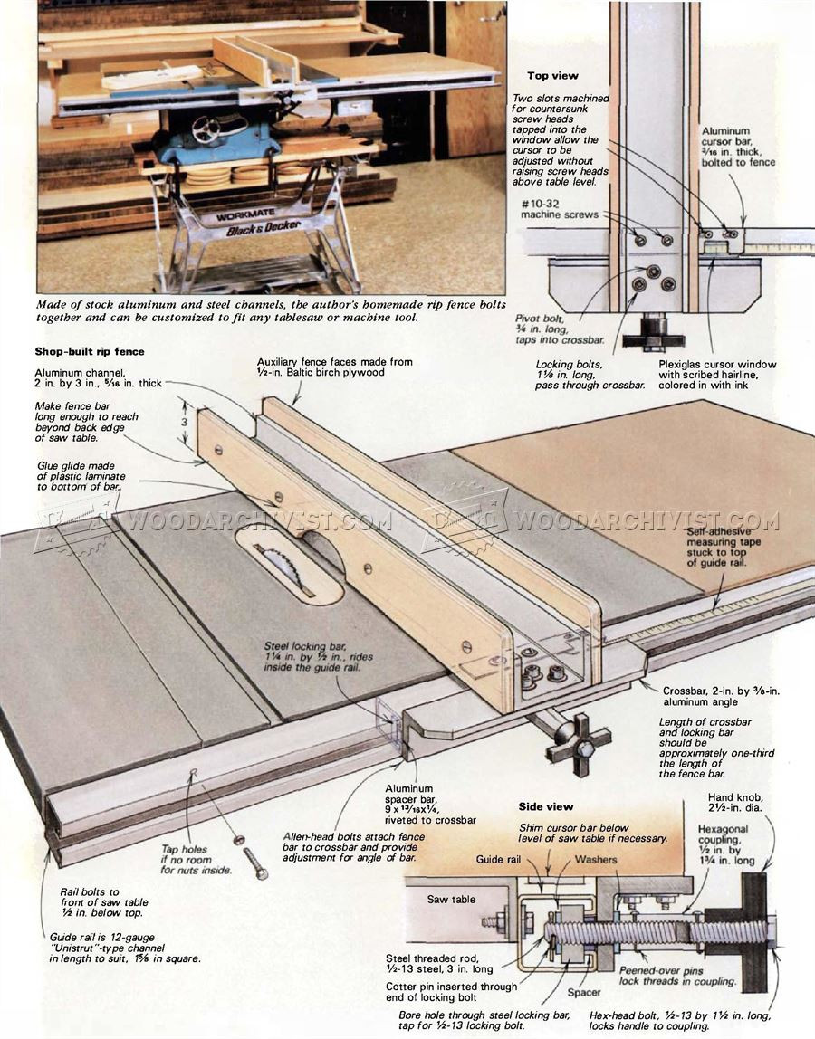 Best ideas about DIY Table Saw Fence Plans
. Save or Pin DIY Table Saw Fence • WoodArchivist Now.