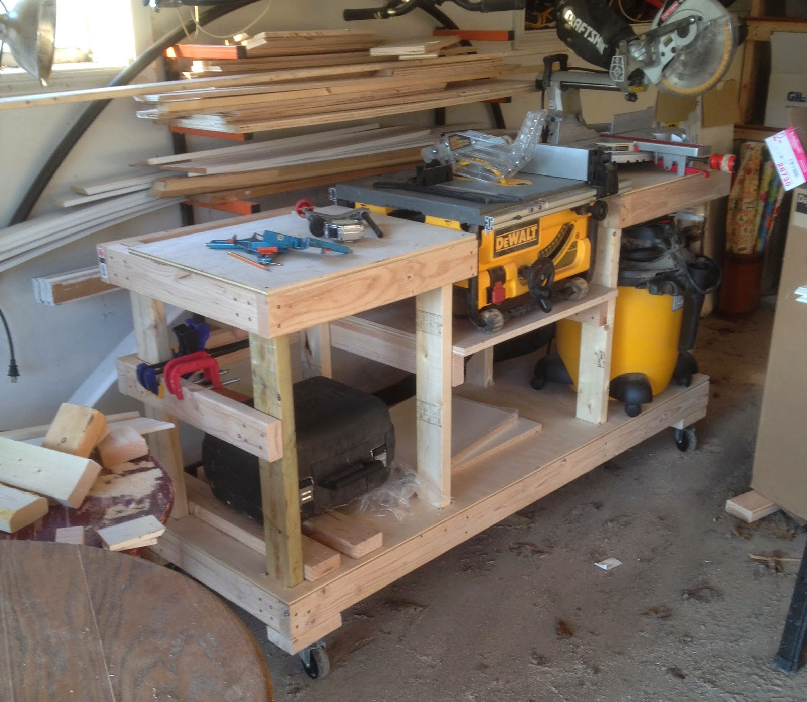 Best ideas about DIY Table Saw Plans
. Save or Pin DIY Table Saw Stand on Casters Now.
