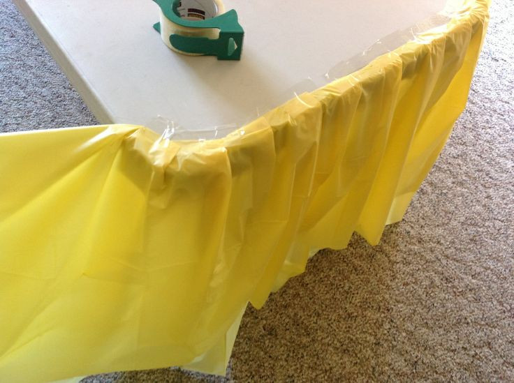 Best ideas about DIY Table Skirt
. Save or Pin DIY table skirt Mickey Mouse Bounce Party Now.