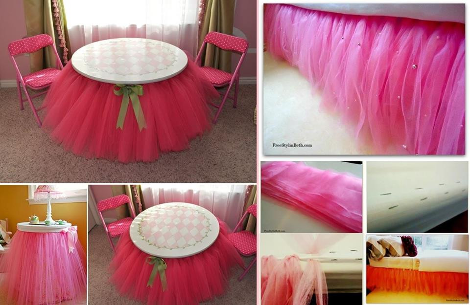Best ideas about DIY Table Skirt
. Save or Pin Wonderful DIY Fairy Light Tutu Table Skirt Now.