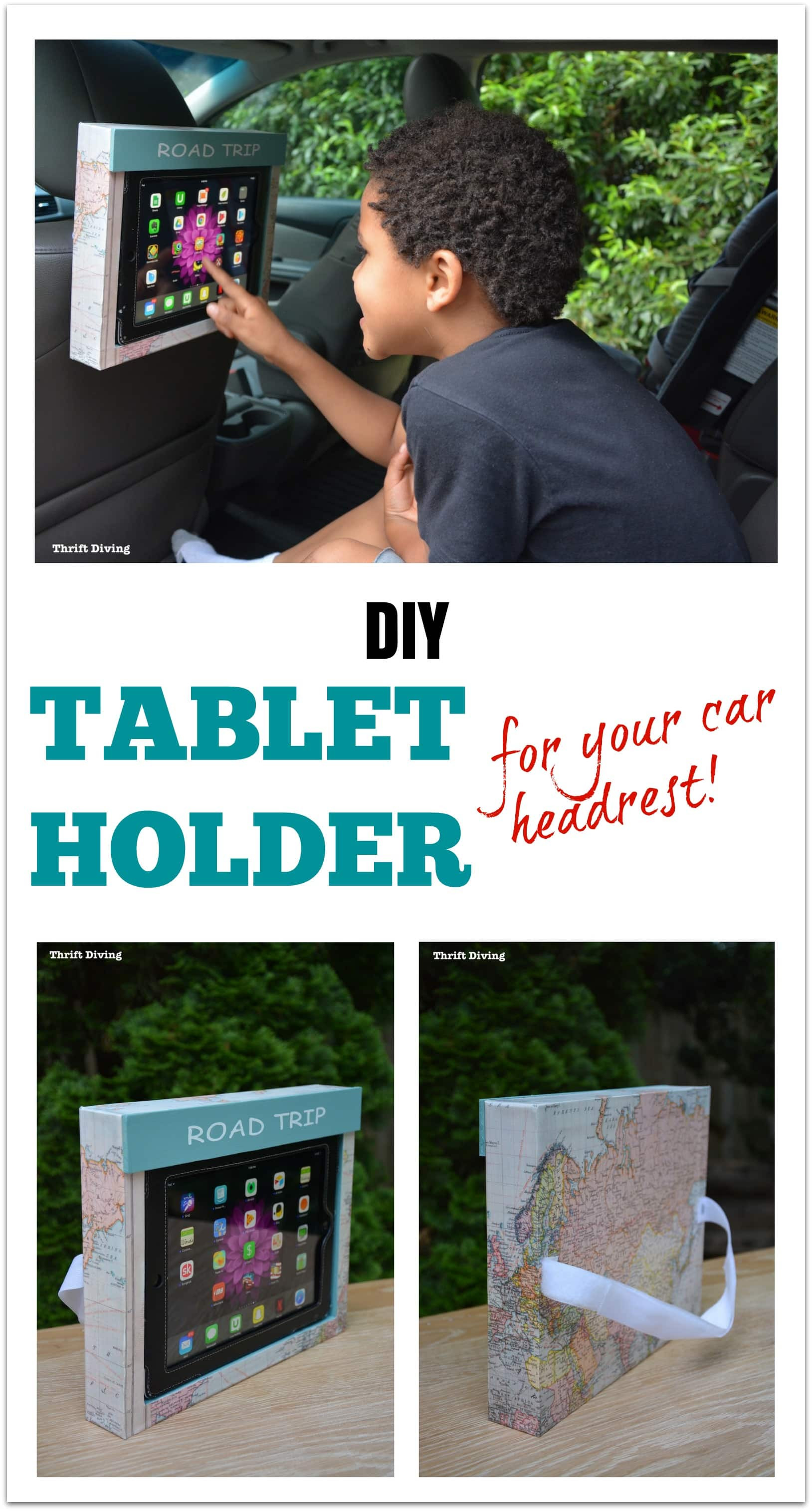 Best ideas about DIY Tablet Headrest Mount
. Save or Pin How to Make a DIY Tablet Holder for a Car Headrest Now.