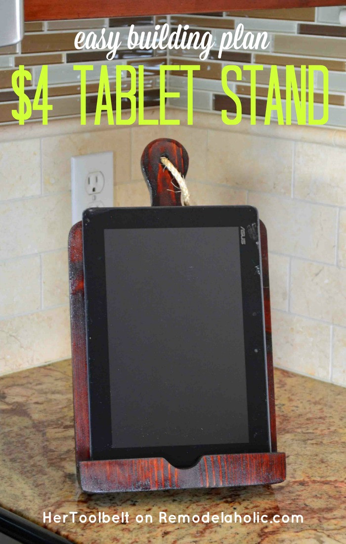 Best ideas about DIY Tablet Holder
. Save or Pin Remodelaholic Now.
