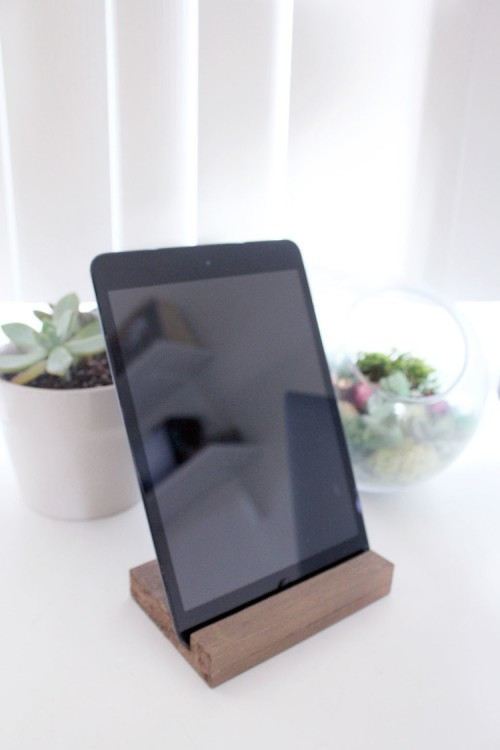 Best ideas about DIY Tablet Stand Wood
. Save or Pin Easy DIY Tablet Stand Basswood Shelterness Now.