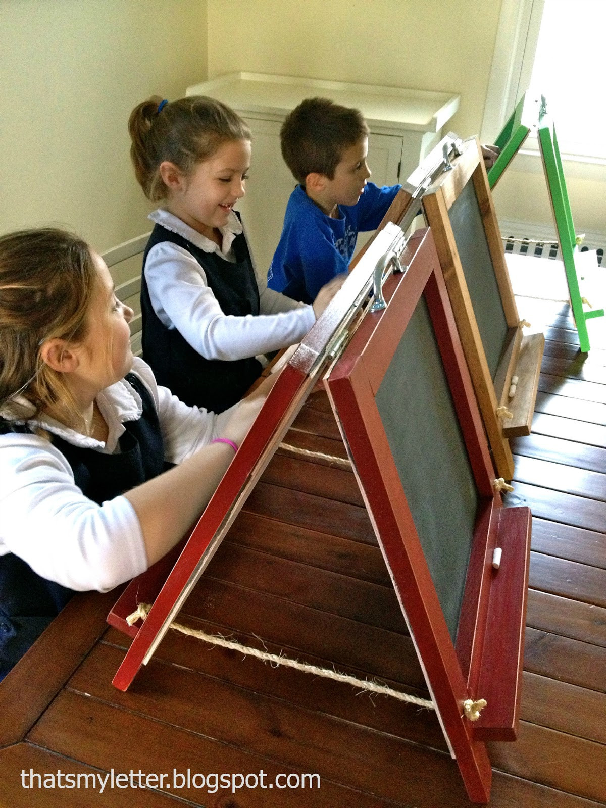 Best ideas about DIY Tabletop Easel
. Save or Pin That s My Letter DIY Tabletop Chalkboard Easel Now.