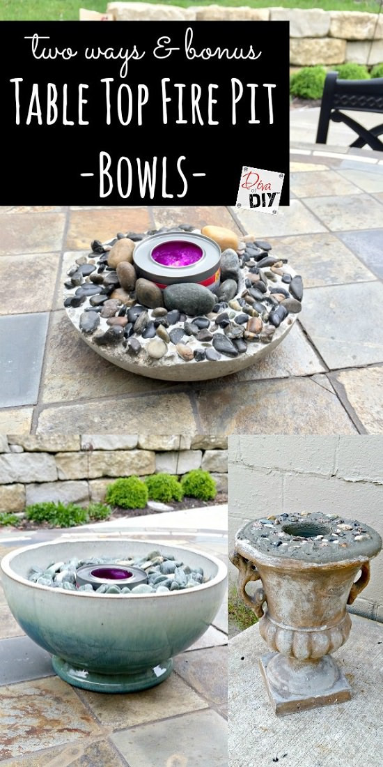 Best ideas about DIY Tabletop Fire Pit
. Save or Pin 21 Warm DIY Tabletop Fire Bowl Fire Pit Ideas For Small Now.