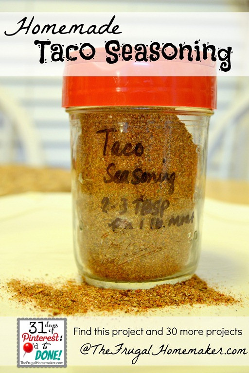Best ideas about DIY Taco Seasoning
. Save or Pin Homemade Taco Seasoning Day 12 of 31 days of Pinterest Now.