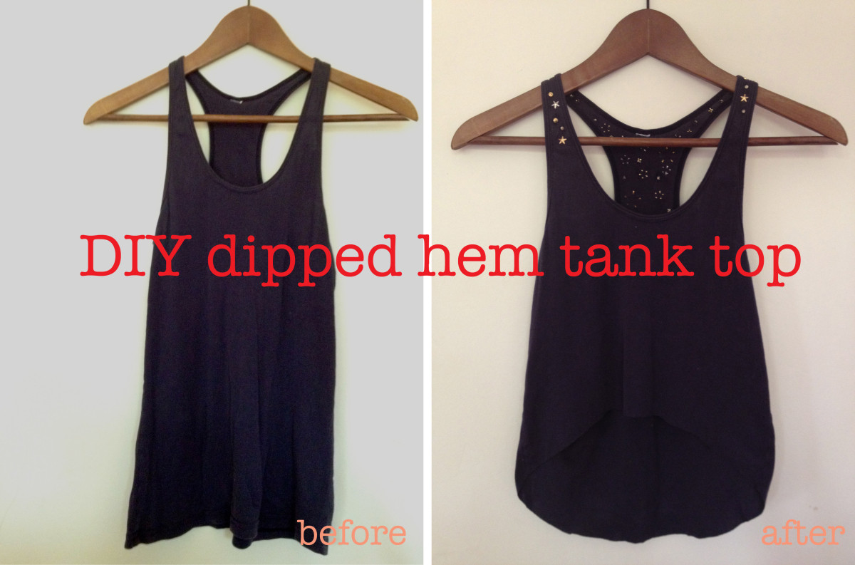 Best ideas about DIY Tank Top
. Save or Pin DIY dipped hem tank top Now.