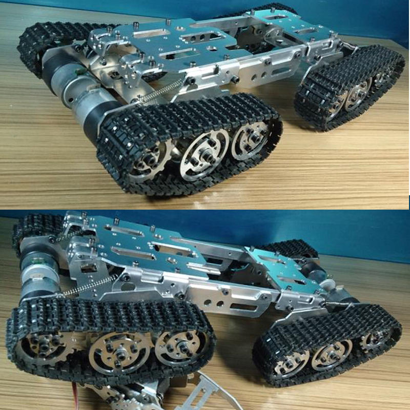 Best ideas about DIY Tank Tracks
. Save or Pin Metal ATV Track Robot Tank Chassis suspension obstacle Now.