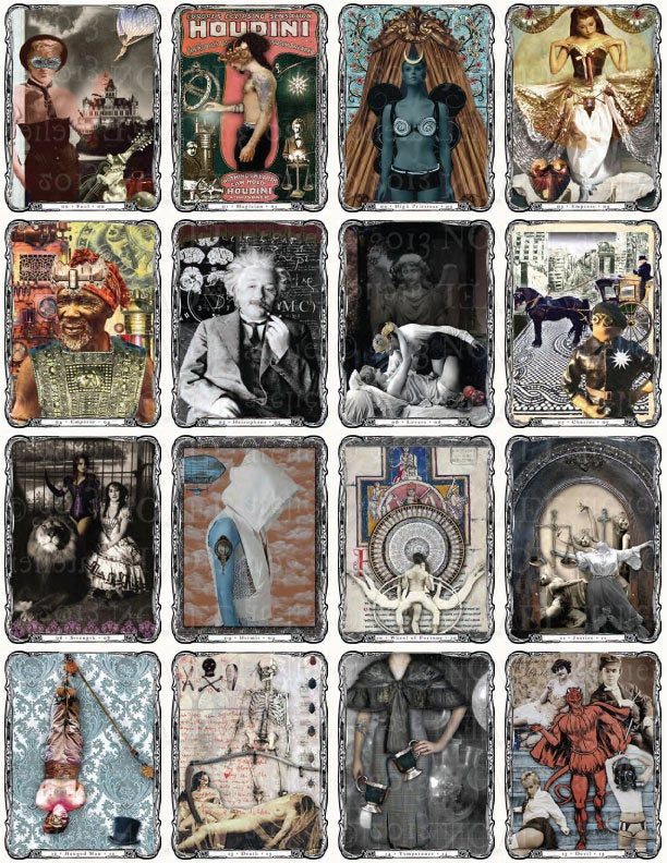 Best ideas about DIY Tarot Cards
. Save or Pin Steampunk Tarot Deck DIY Instant DOWNLOAD Now.