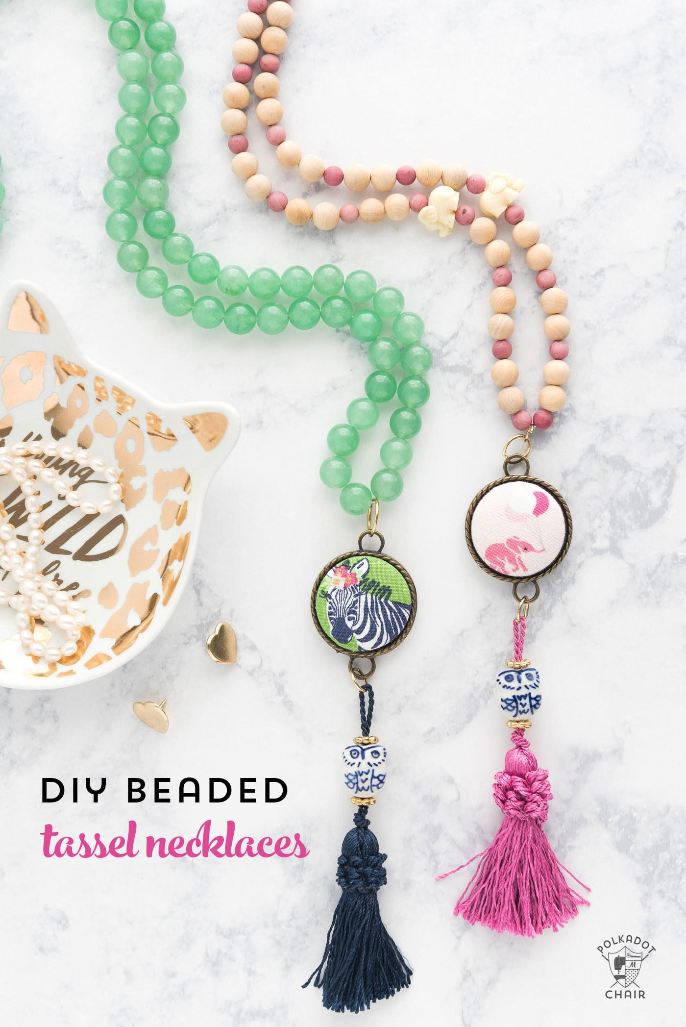 Best ideas about DIY Tassel Necklaces
. Save or Pin DIY Beaded Tassel Necklace Tutorial The Polka Dot Chair Now.