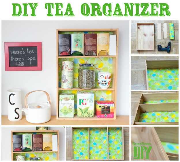 Best ideas about DIY Tea Organizer
. Save or Pin 50 Clever DIY Ways To Organize Your Entire Life Now.
