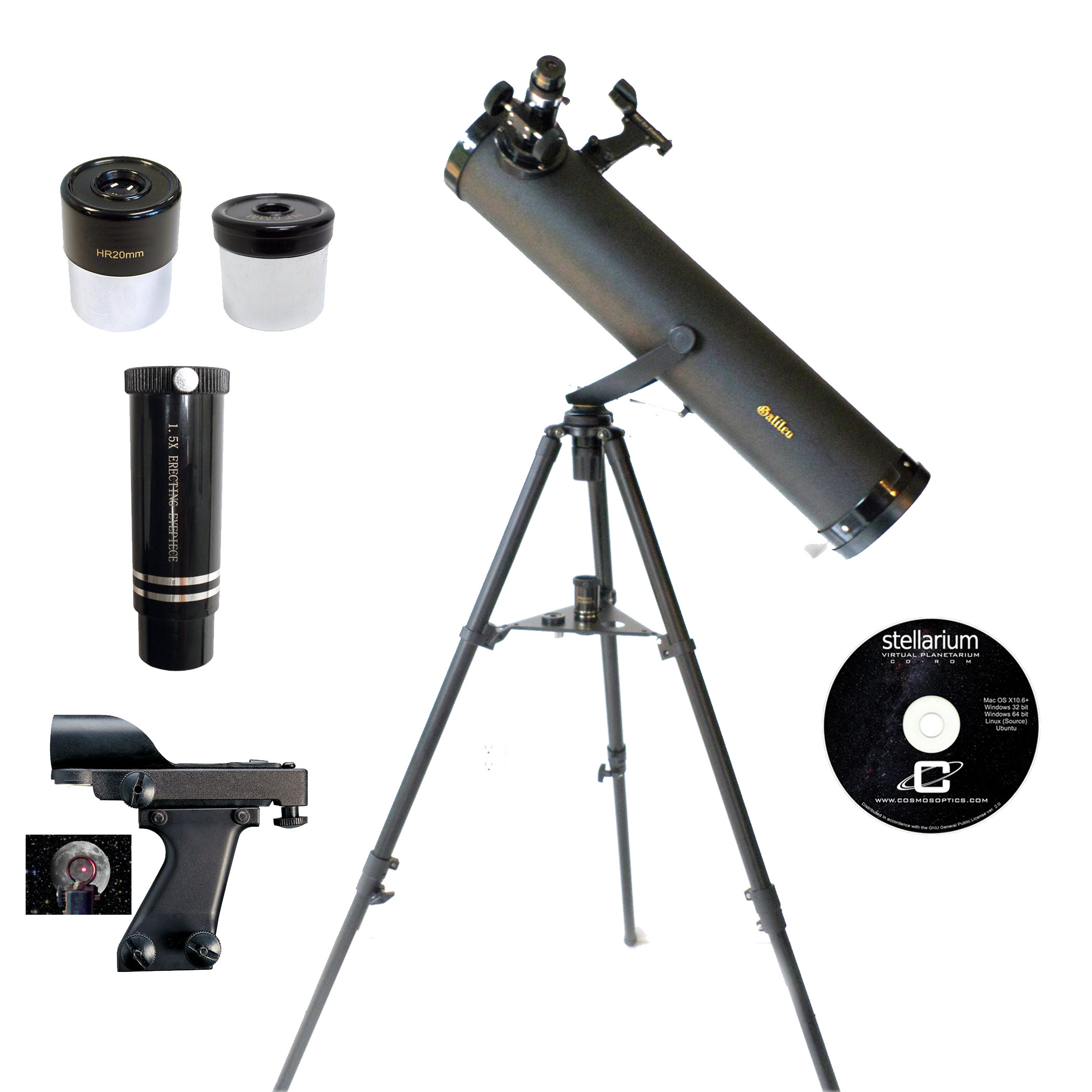 Best ideas about DIY Telescope Kit
. Save or Pin Galileo 800m x 95mm Reflector Telescope Kit Now.