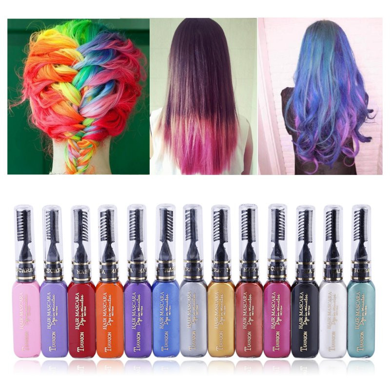 Best ideas about DIY Temporary Hair Dye For Dark Hair
. Save or Pin 12 Colors Beauty Women Hair Color 12 Colors Hair Dye Color Now.