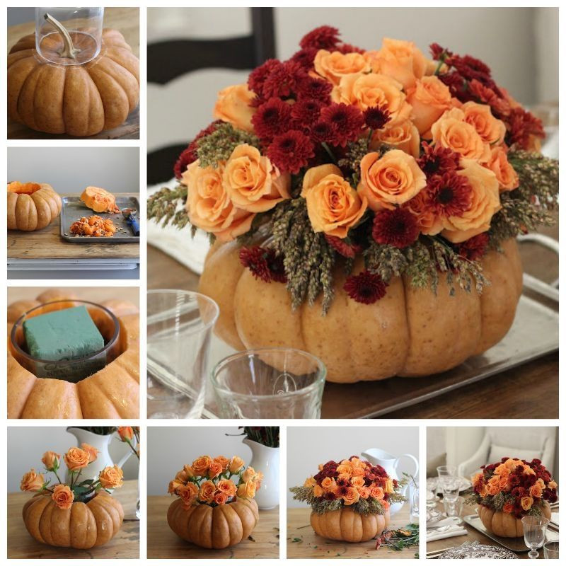 Best ideas about DIY Thanksgiving Centerpieces
. Save or Pin DIY Pumpkin Vase Thanksgiving Centerpiece s Now.