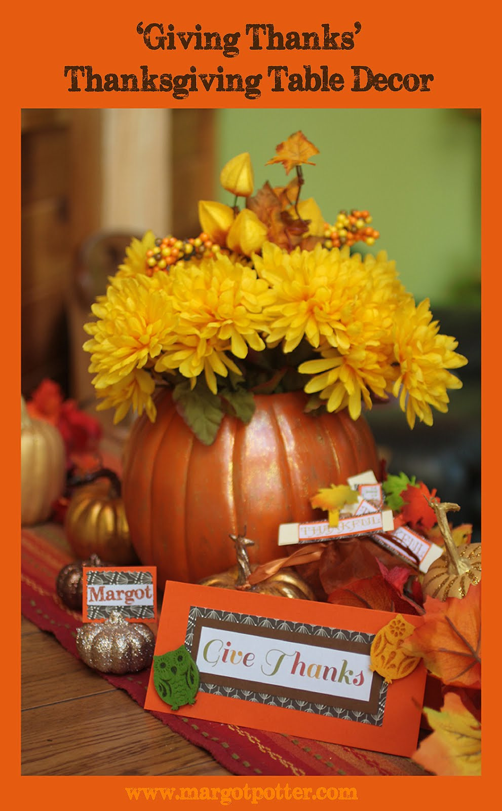 Best ideas about DIY Thanksgiving Decor
. Save or Pin iLoveToCreate Blog Giving Thanks DIY Thanksgiving Table Decor Now.