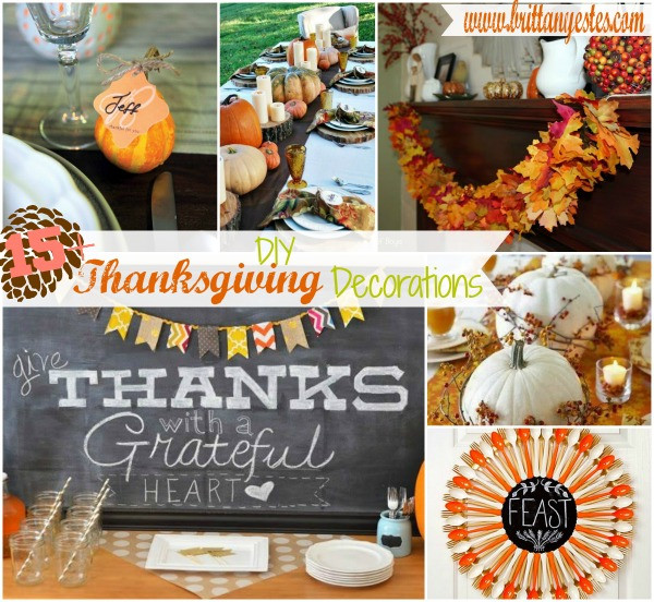 Best ideas about DIY Thanksgiving Decor
. Save or Pin 15 DIY Thanksgiving Decorations Brittany Estes Now.