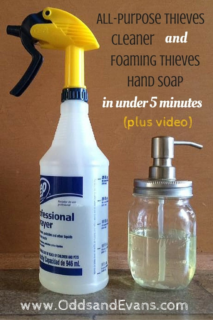 Best ideas about DIY Thieves Cleaner
. Save or Pin 5 minute DIY Thieves Cleaner AND Foaming Hand Soap Now.