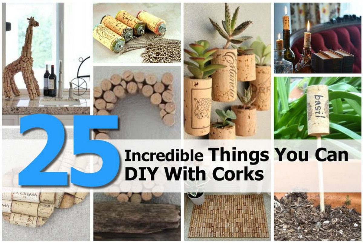 Best ideas about DIY Things To Make
. Save or Pin 25 Incredible Things You Can DIY With Corks Now.