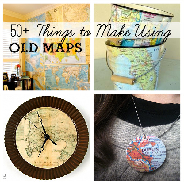 Best ideas about DIY Things To Make
. Save or Pin 50 DIY Projects Using Old Maps – Home and Garden Now.